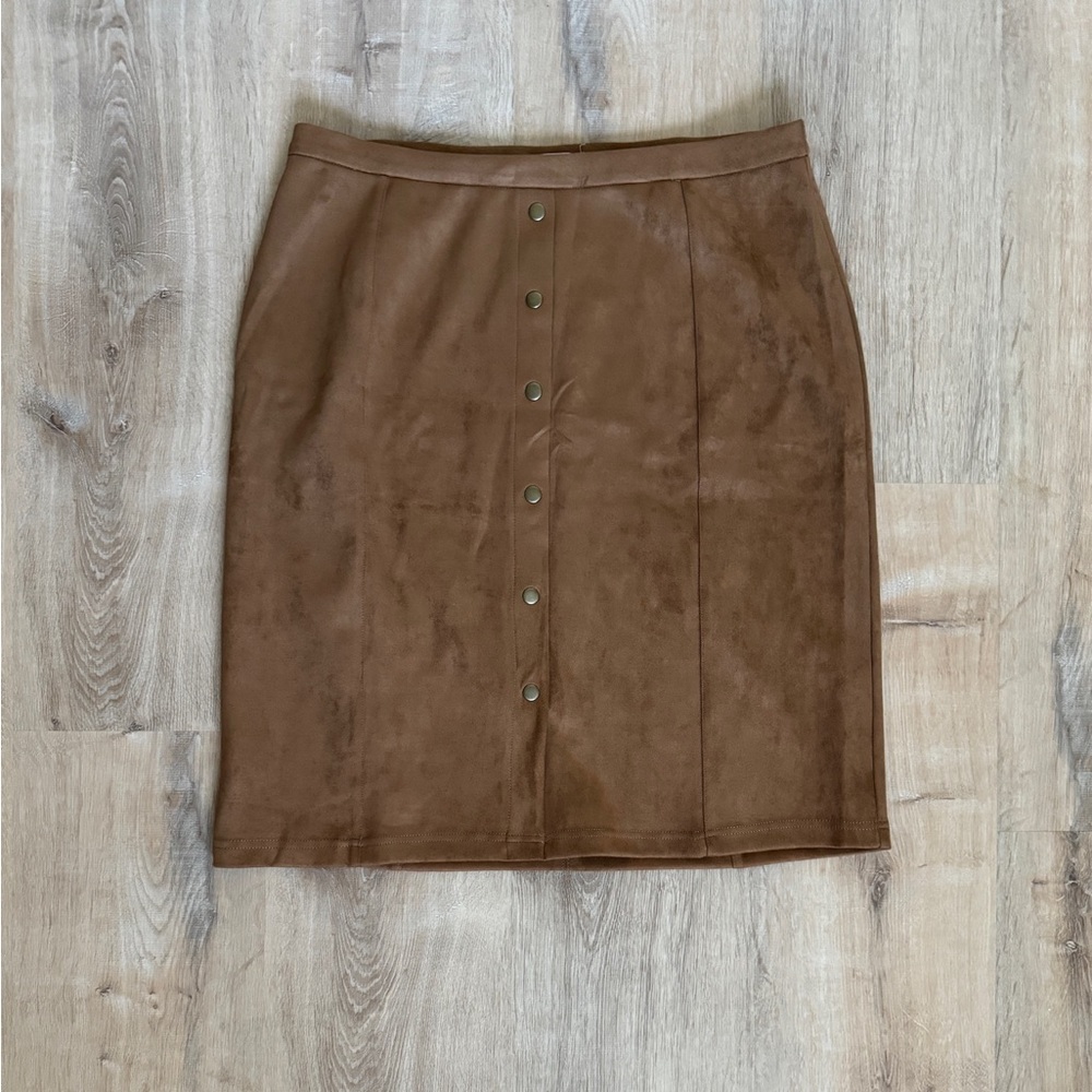 Faux Leather Skirt